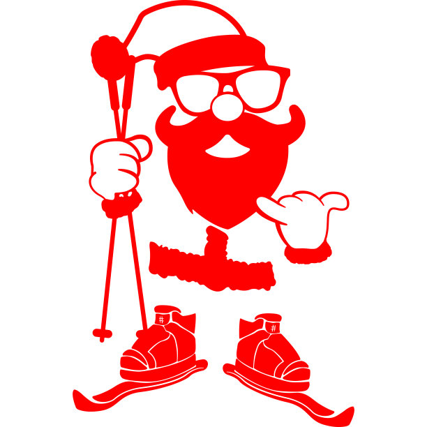 时尚圣诞老人图片下载