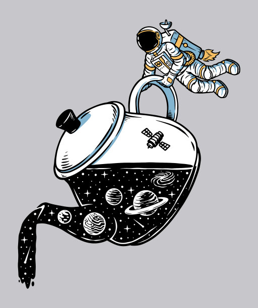 宇宙在茶壶图片下载