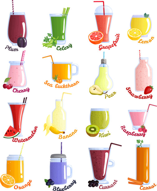 冰沙鸡尾酒图标设置图片下载