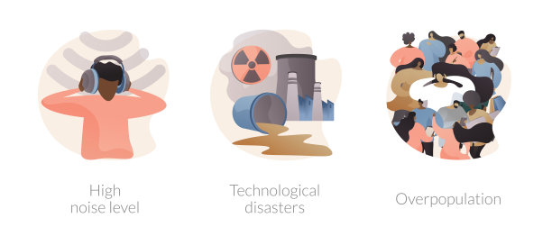 人为因素抽象概念矢量插图。图片下载