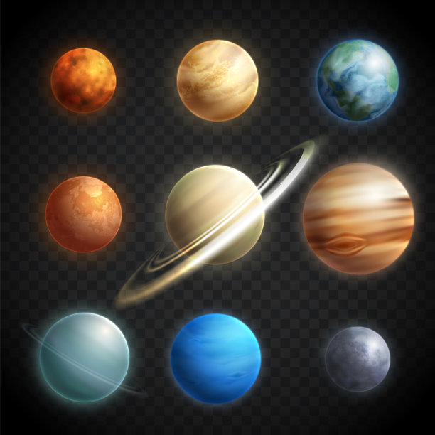 行星真实感透明素材图片下载