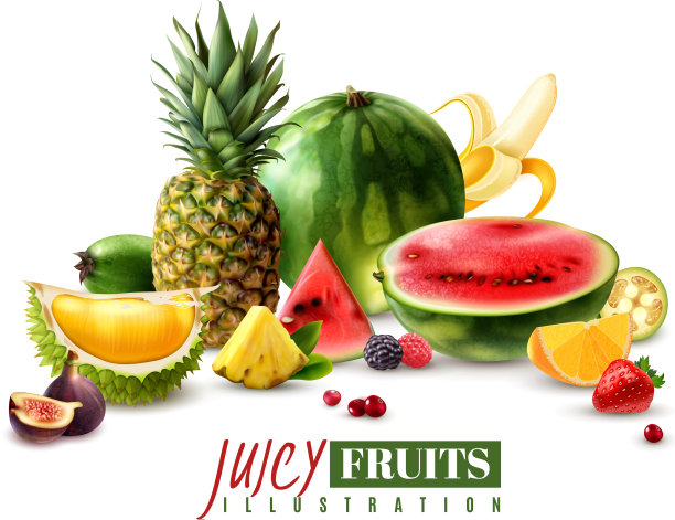 水果浆果写实构图图片下载