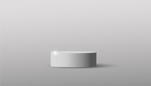 灰色最小的场景与空讲台台座或图片下载