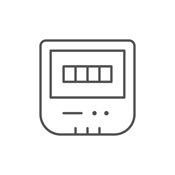 电表线轮廓图标图片下载