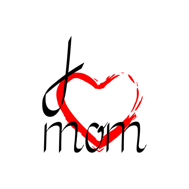 写着“我爱妈妈”和心形卡片图片下载