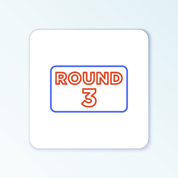 线拳击环板图标隔离在白色图片下载