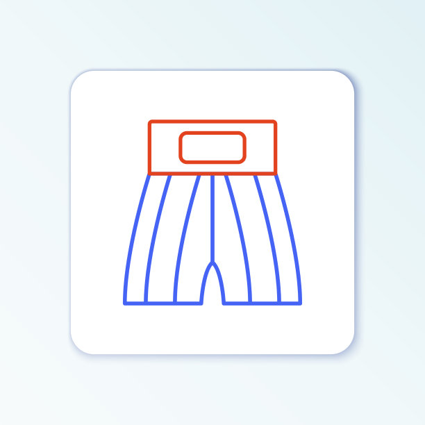 线框短图标隔离在白色图片下载