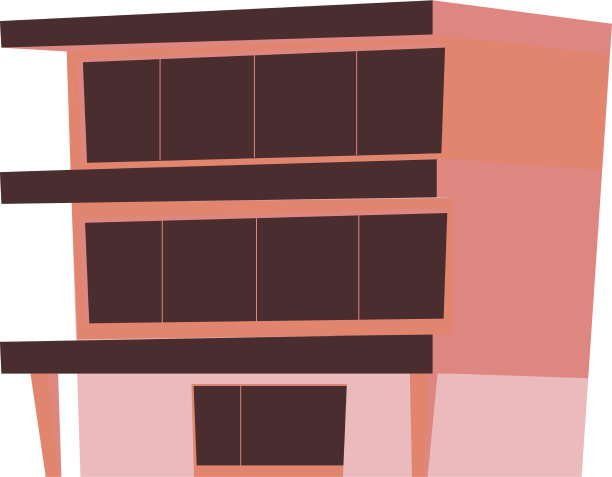 学校大学或学院建筑卡通图片下载