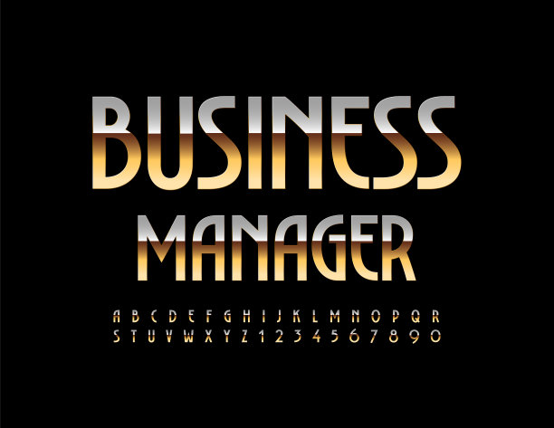 商务经理优雅标识金字母表套图片下载