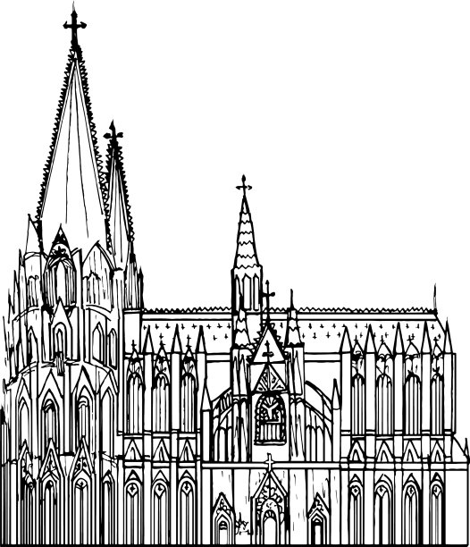 线条素描设计，地图和小册子图片下载