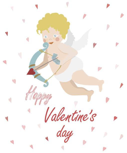 飞着弓和箭的情人图片下载