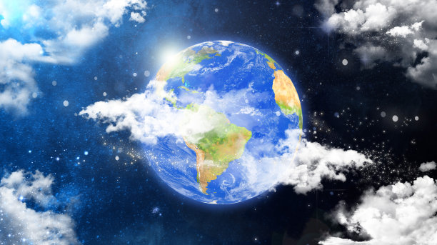 太空中的云地球图片下载