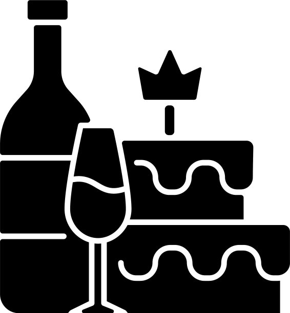 单身女郎派对黑色字形图标图片下载