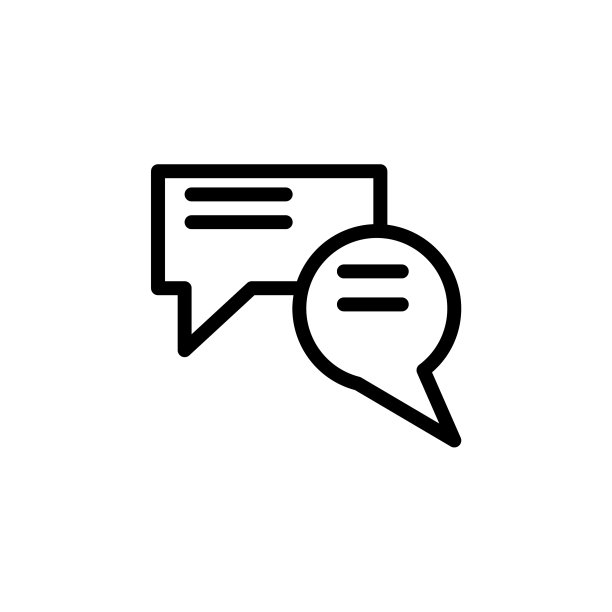 聊天大纲图标互联网上思考白色图片下载