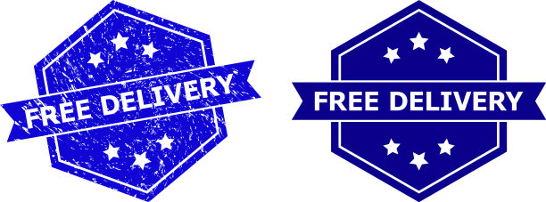 六角免费派送邮票与危难风格图片下载