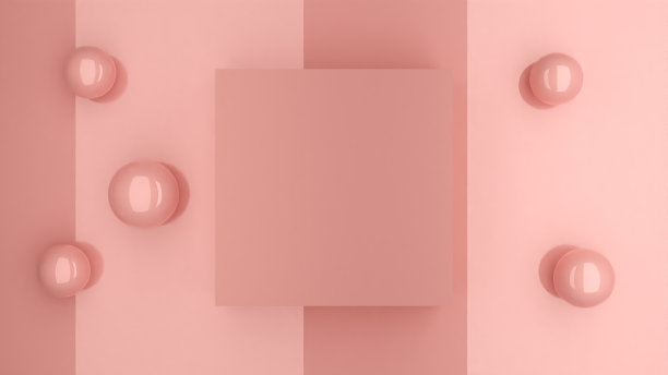 白色立方体的3D插图与空间的副本。图片下载