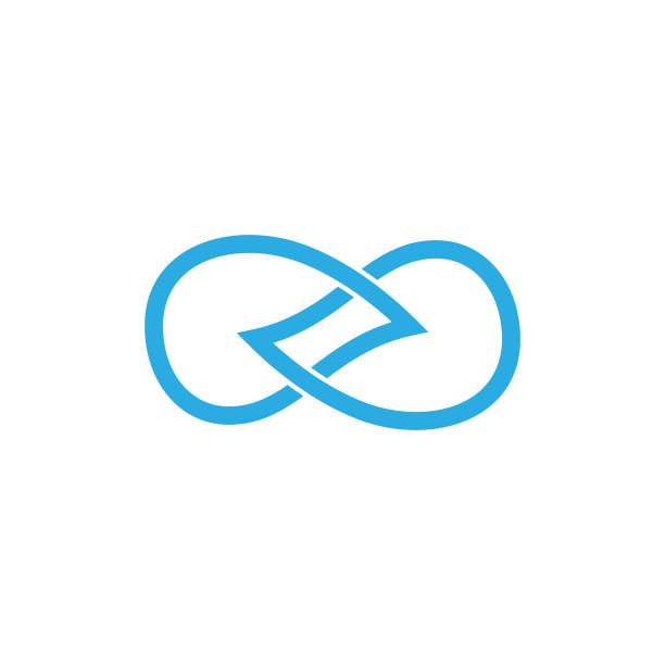 抽象线性链接水滴标志标志图片下载