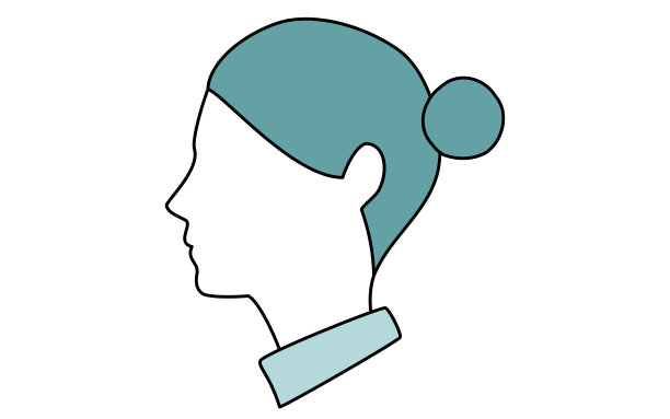 一个具有现实气息的女人的侧面图片下载