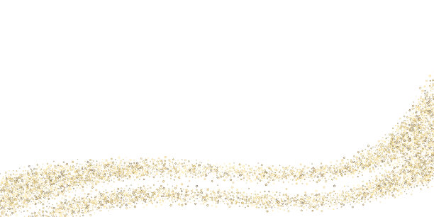 金色闪亮的星星豪华闪亮的五彩纸屑图片下载