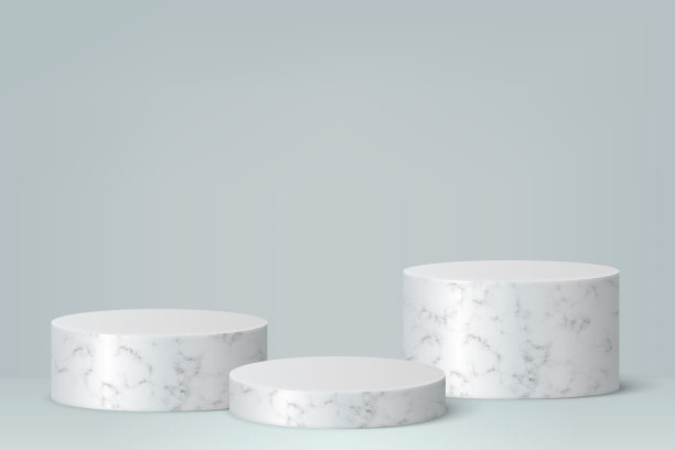 3d最小场景与讲台化妆品产品图片下载