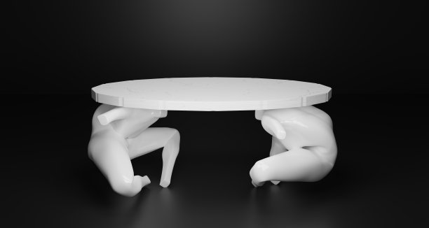 在黑色背景上展示时尚或化妆品，人体模型躯干，优雅的女性躯干，3d渲染。图片下载