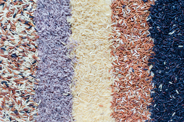 干有机水稻种子条纹背景为健康食品配料或农产品概念图片下载