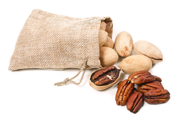 袋子里的山核桃图片下载