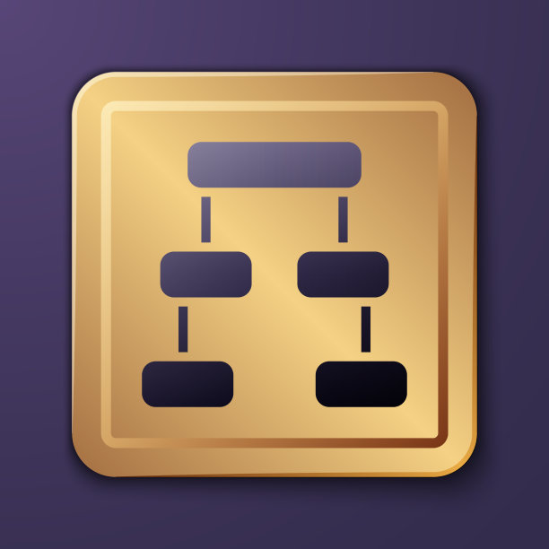 紫色的业务层次组织结构图图片下载