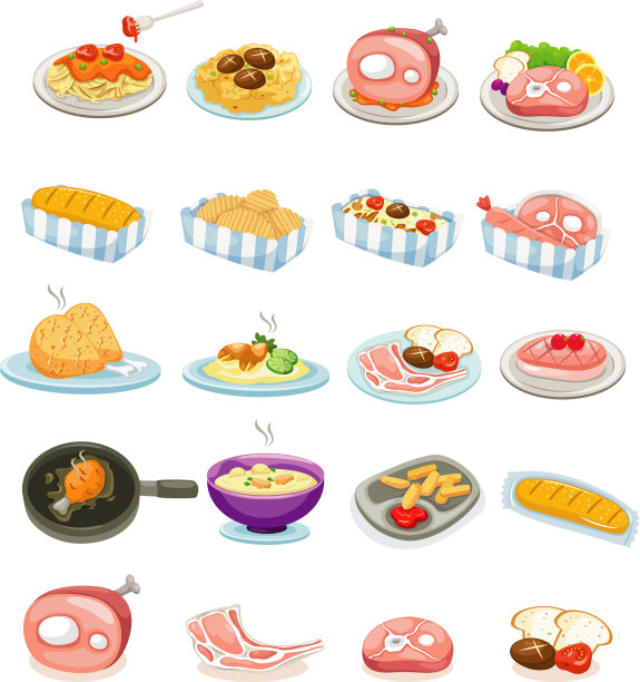 孤立的把食物图片下载