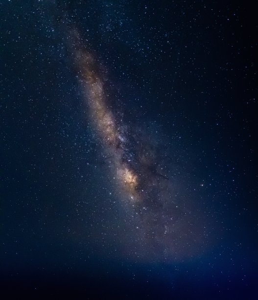 天空中美丽的银河图片下载