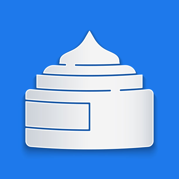 纸切膏或乳液化妆品管图标图片下载