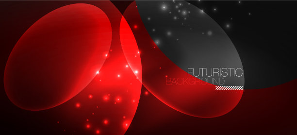 霓虹椭圆抽象背景闪亮明亮图片下载