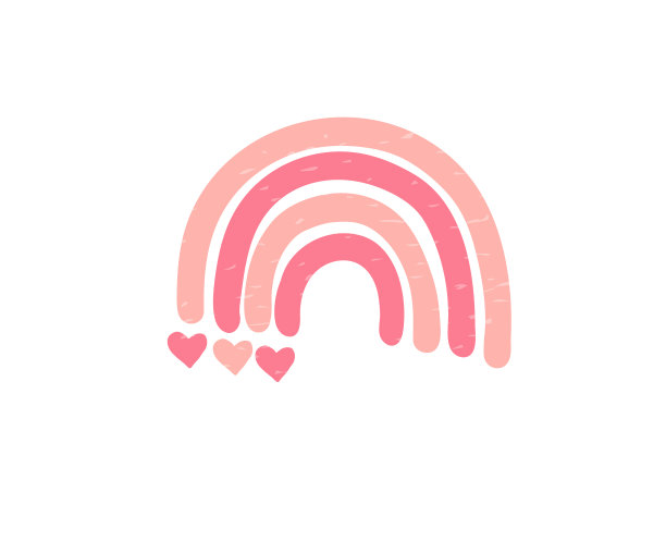 矢量彩虹在卡通斯堪的那维亚风格图片下载