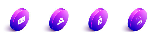 设置等距烧烤营火切菜板图片下载