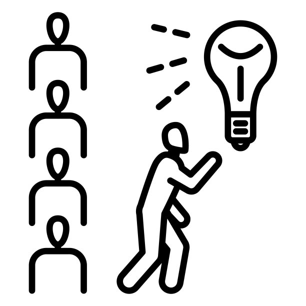 寻找解决方案，想法，头脑风暴，灯泡，照明。矢量图标，轮廓，孤立。图片下载