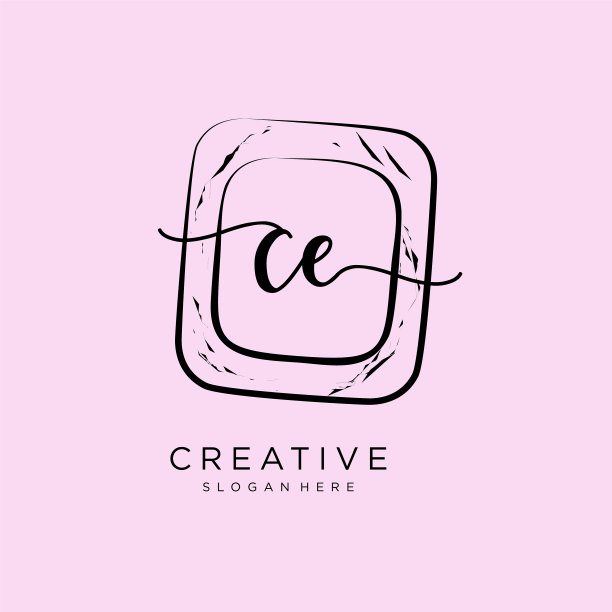 Ce初始手写标志模板图片下载