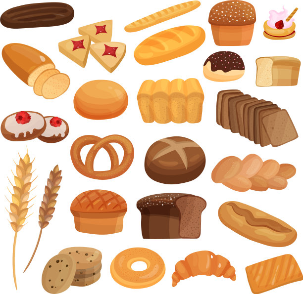 面包店的产品组图片下载