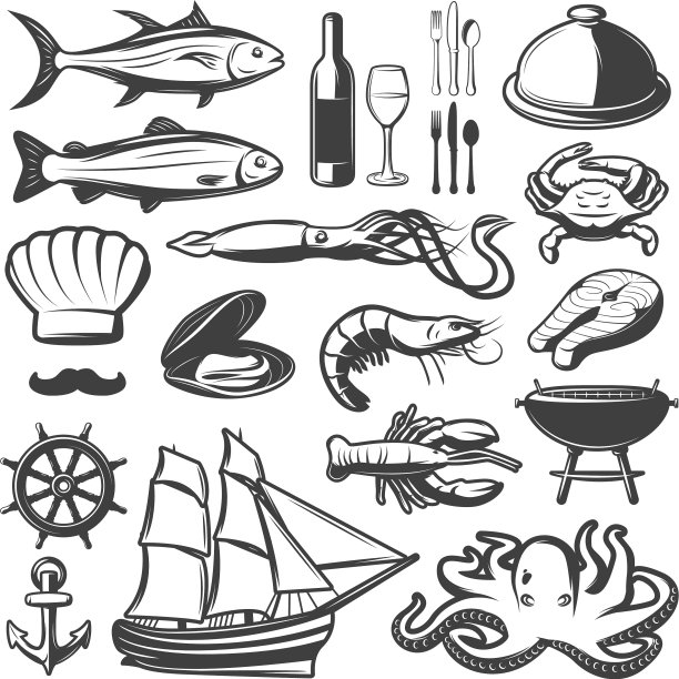 海鲜图标设置图片下载