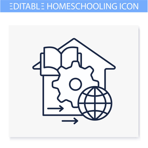 适应教学方法线图标图片下载