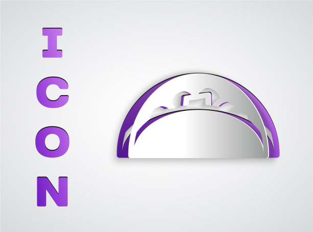 纸切玉米卷与玉米饼图标孤立在灰色图片下载