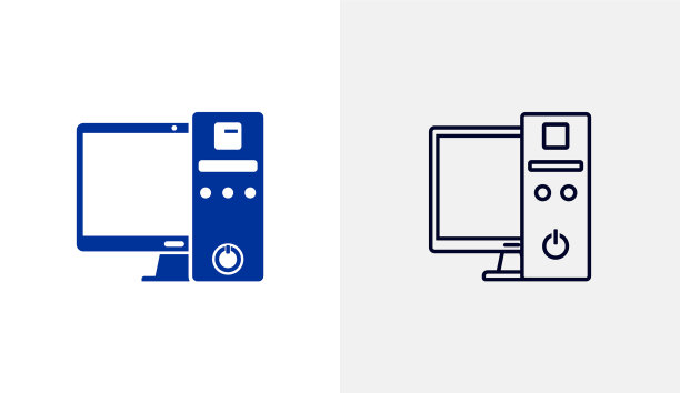 计算机图标标志模板教育图标图片下载