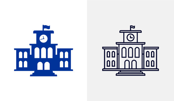 大学建筑标志标志模板教育图片下载