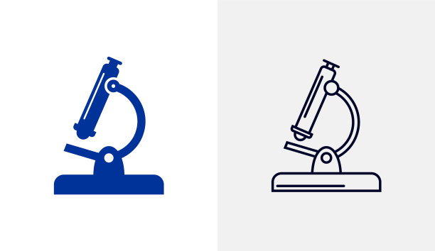显微镜图标标志模板教育图标图片下载