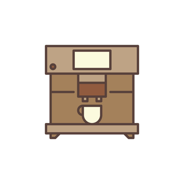 咖啡机概念现代图标图片下载