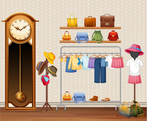 室内设计试衣间背景图片下载