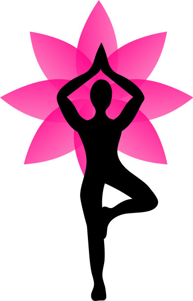 瑜伽lotus图标图片下载