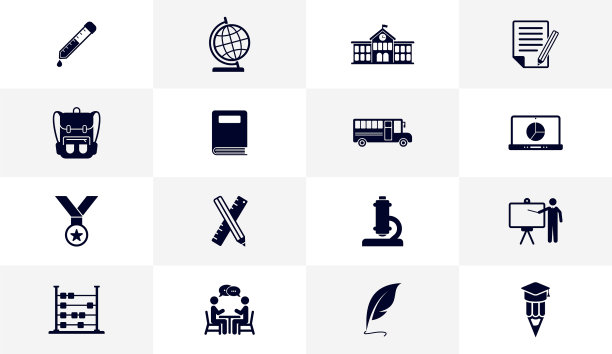 教育图标标志概念创意设计图片下载