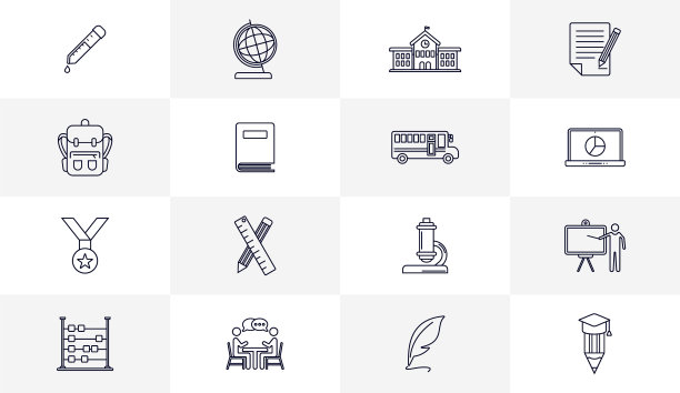 教育图标标志概念创意设计图片下载