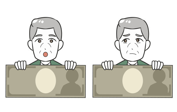 有账单问题的老人图片下载