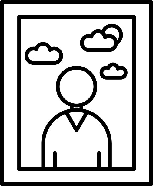 图片与男人场景线风格图标图片下载